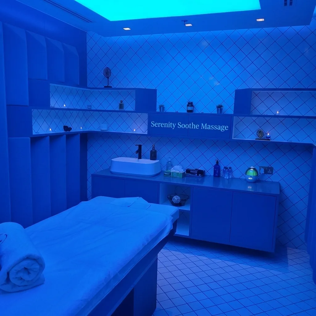 Sensory olfactory bar with essential oil selection at Serenity Soothe Massage Islamabad
