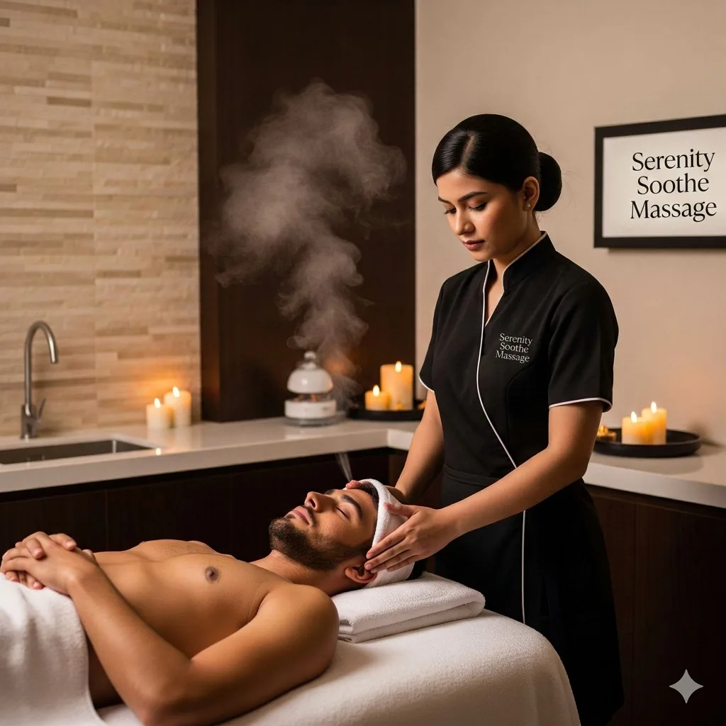 VIP private therapy chamber with en-suite shower at Serenity Soothe Massage E-11 Islamabad